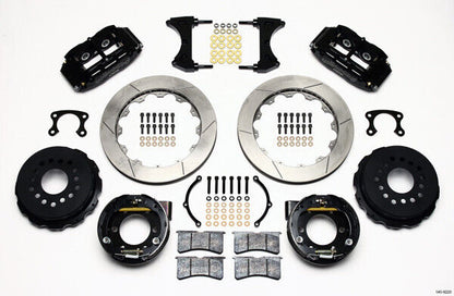AIR RIDE & 4-LINK SYSTEM,ARMS,WILWOOD 13" BRAKES,BLACK CALIPERS,64-66 MUSTANG