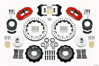 AIR RIDE & 4-LINK SYSTEM,ARMS,WILWOOD 13/12" DRILLED BRAKES,RED CALIPERS,67-70
