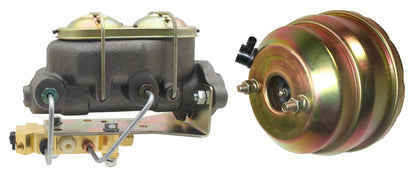 POWER BRAKE BOOSTER,MASTER CYLINDER,& BOTTOM PROPORTIONING VALVE,1 1/8,55-64 CHE