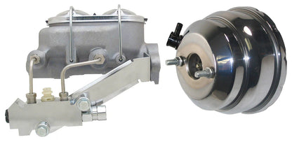 POWER BRAKE BOOSTER,ALUMINUM MASTER CYLINDER,& LEFT PROP VALVE SET,1",55-64 CHEV