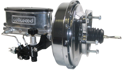 POWER BRAKE BOOSTER,CHROME,& WILWOOD POLISH MASTER CYLINDER,VALVE,67-70 MUSTANG
