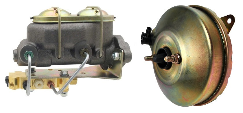 POWER BRAKE BOOSTER,MASTER CYLINDER,& BOTTOM PROPORTIONING VALVE,1 1/8,67-70 FOR