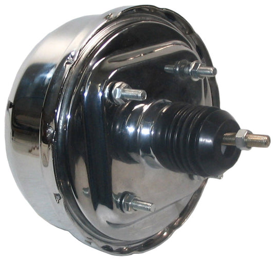 POWER BRAKE BOOSTER,7" DIAMETER SINGLE,CHROME