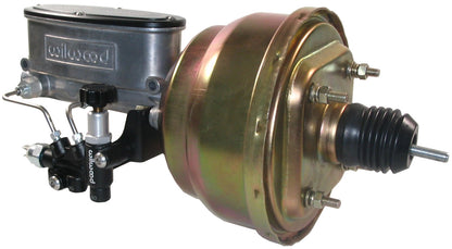 POWER BRAKE BOOSTER & WILWOOD MASTER CYLINDER,PROP VALVE,66-73 FORD,TORINO