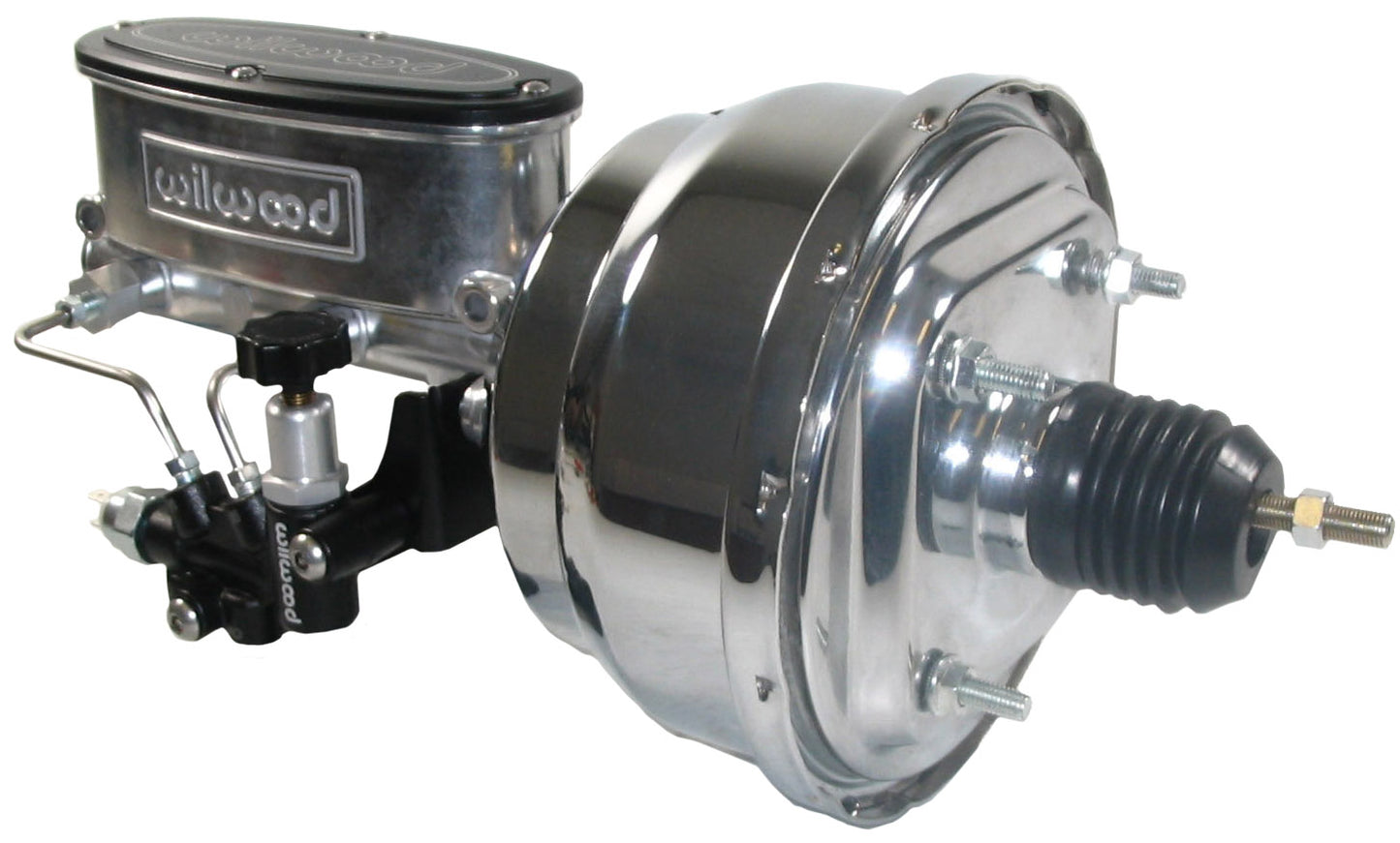POWER BRAKE BOOSTER,CHROME,& WILWOOD POLISHED MASTER CYLINDER,66-73 FORD,TORINO