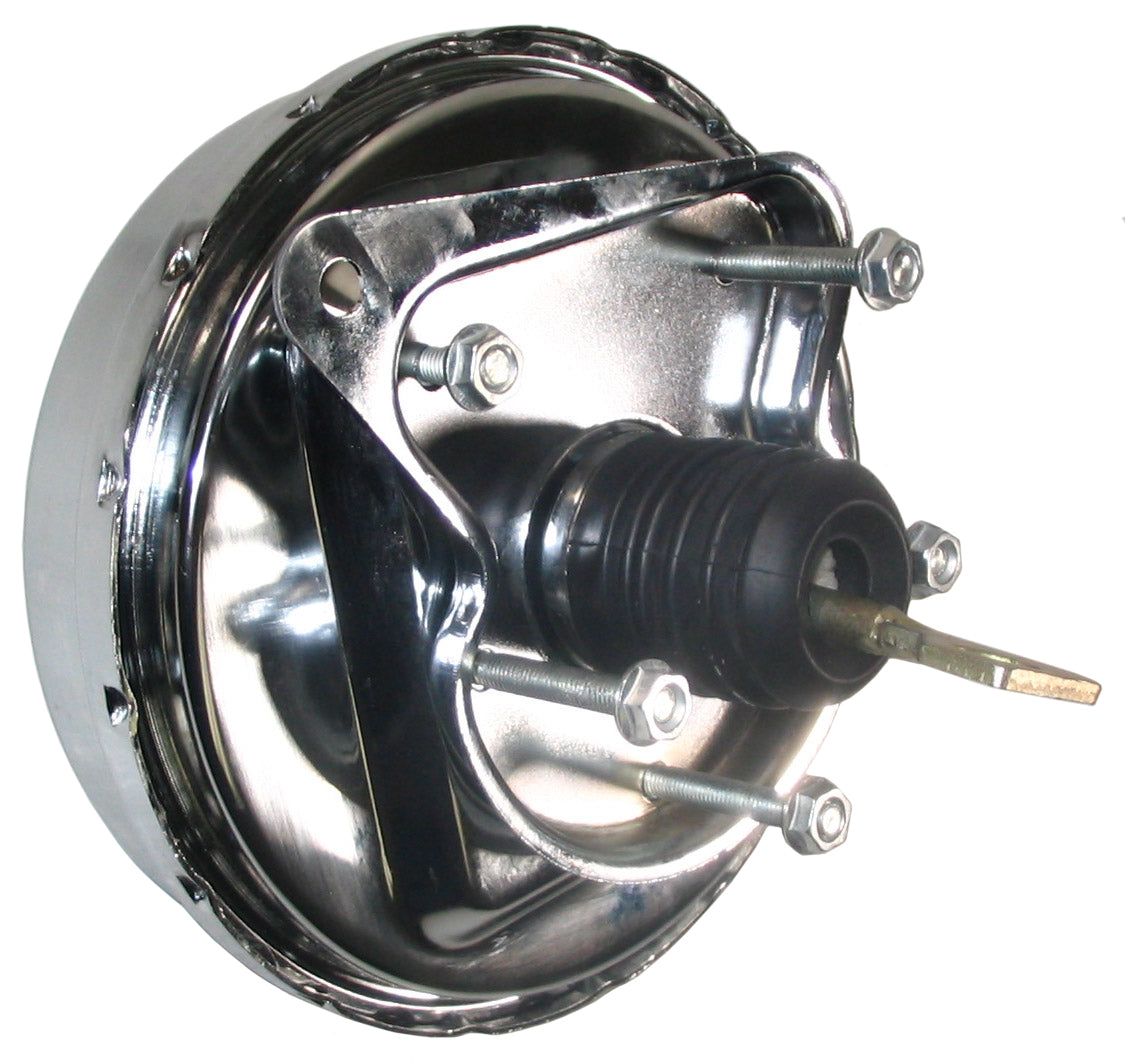 POWER BRAKE BOOSTER,POLISHED ALUM MASTER CYLINDER,& LEFT PROP VALVE,1",67-70 FOR