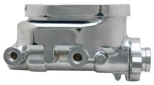 MASTER CYLINDER,POLISHED ALUMINUM,1/2" & 9/16" ON BOTH SIDES,1" DIAMETER,FLAT