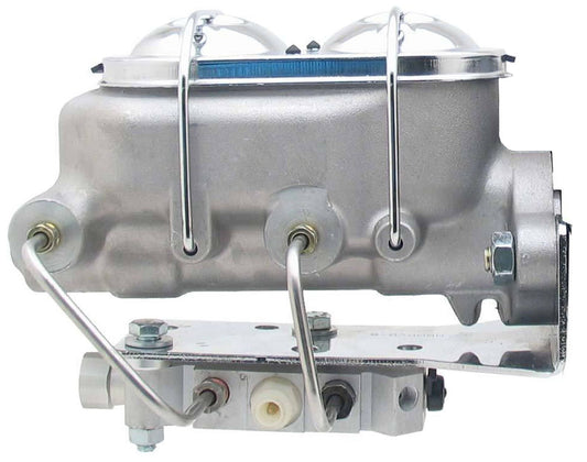 MASTER CYLINDER & PROPORTIONING VALVE,ALUMINUM,BOTTOM,1" DIAMETER