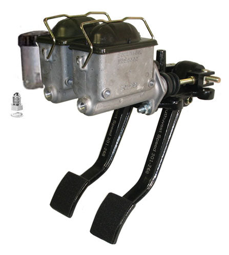 DUAL REVERSE SWING PEDAL KIT,3 MASTER CYLINDERS,LONG