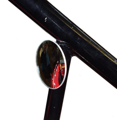 REAR VIEW MIRROR,CONVEX,ROUND,3 3/4