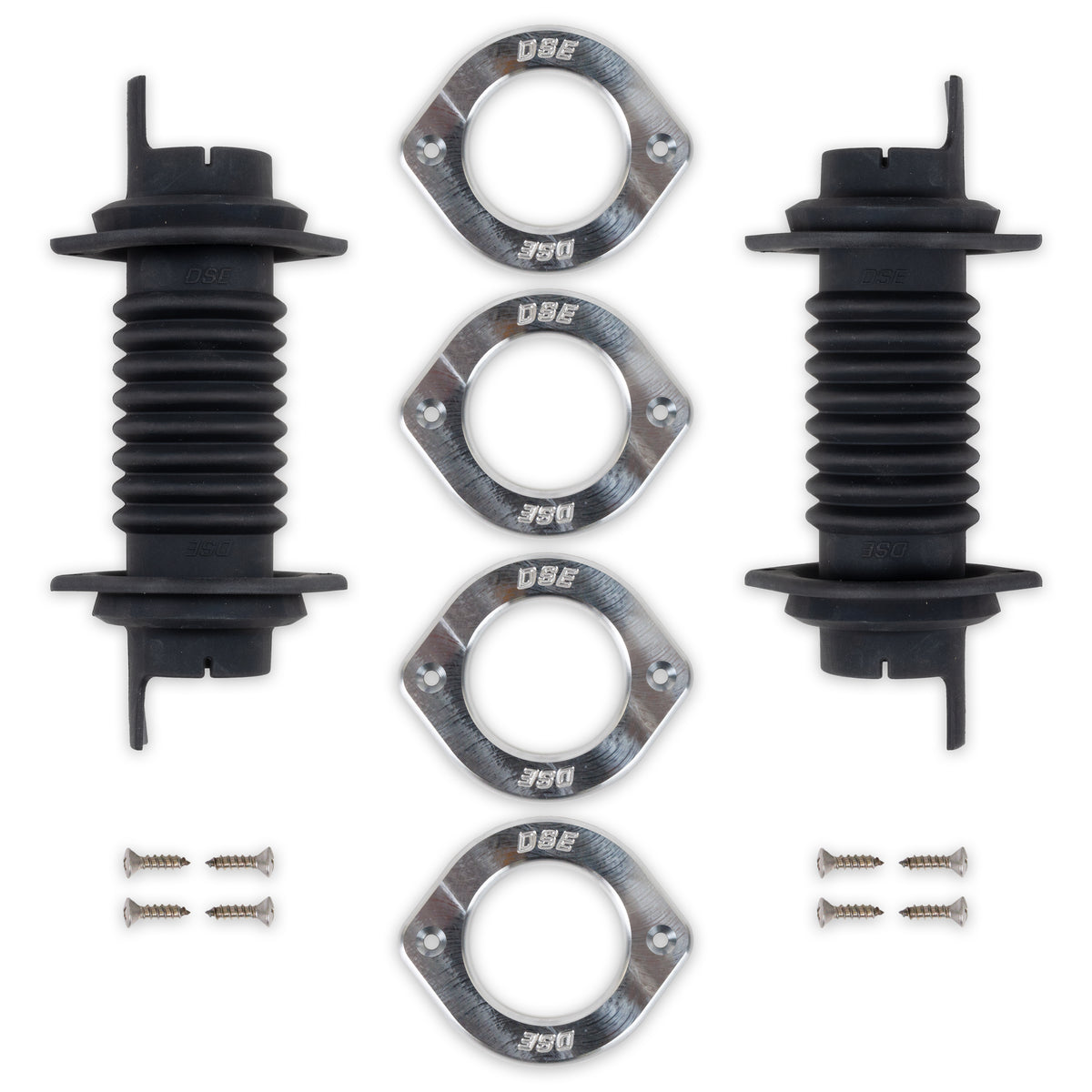 DOOR JAMB WIRING BOOT KIT,BILLET TRIM,UNIVERSAL,BILLET ALUMINUM TRIM