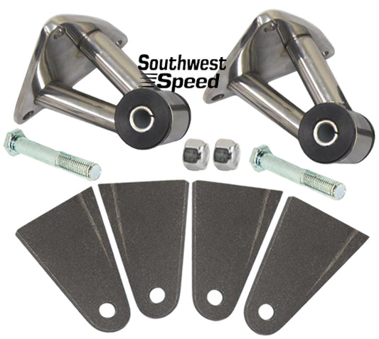MOTOR MOUNTS,SIDE,SBC,BBC,PAIR,STAINLESS STEEL