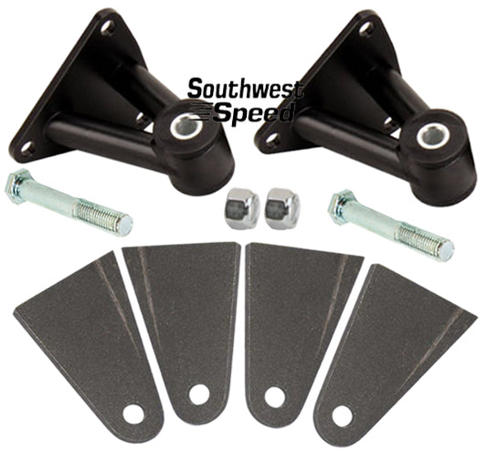 MOTOR MOUNTS,SIDE,SBC,BBC,PAIR,BLACK