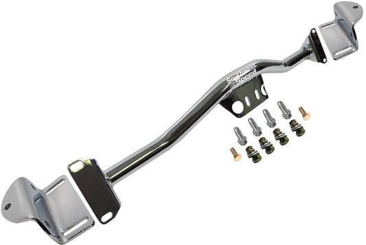 TRANSMISSION CROSSMEMBER,55-57 CHEVY,CHROME