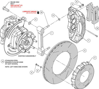 14-18 RAM 2500,3500 FULL DISC BRAKE KIT,TX6R 6 PISTON,16" ROTORS,BLACK CALIPERS