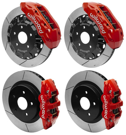 2013-2018 DODGE RAM 1500,FULL DISC BRAKE KIT,16"/15" ROTORS,RED CALIPERS