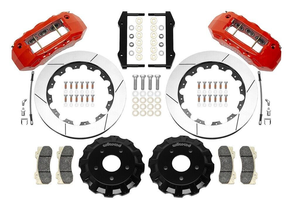 2013-2018 DODGE RAM 1500,FULL DISC BRAKE KIT,16"/15" ROTORS,RED CALIPERS