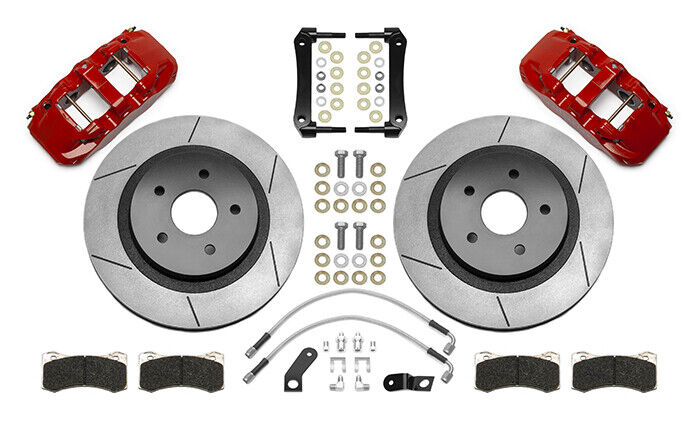 2013-2018 DODGE RAM 1500,FULL DISC BRAKE KIT,16"/15" ROTORS,RED CALIPERS
