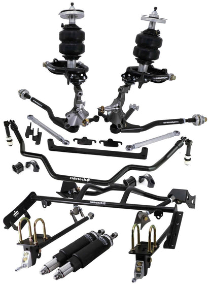 AIR RIDE & 4-LINK SYSTEM,ARMS,WILWOOD 12" BRAKES,BLACK CALIPERS,64-66 MUSTANG