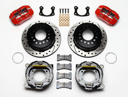 AIR RIDE & 4-LINK SYSTEM,CURRIE REAR END,WILWOOD 11" DRILLED BRAKES,RED,67-70