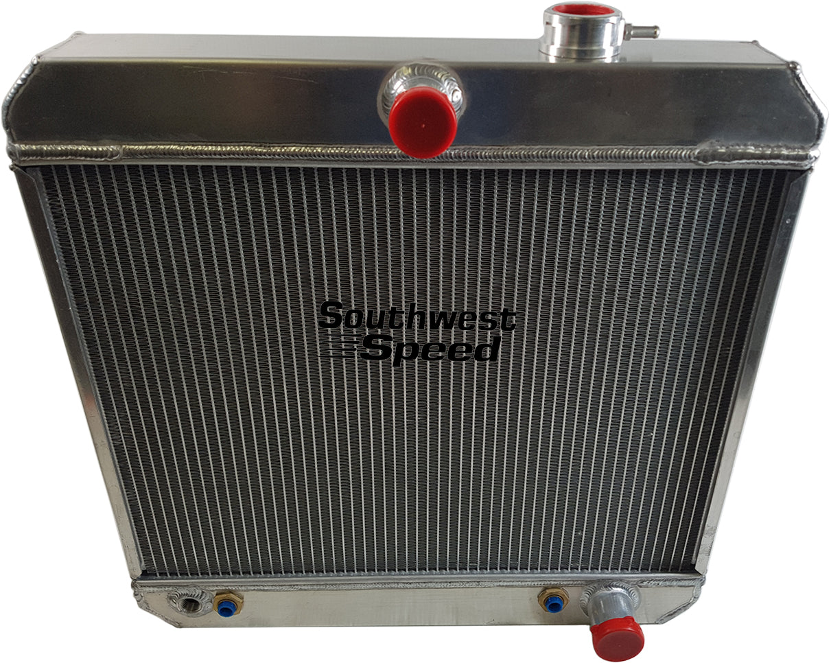 RADIATOR,ALUMINUM,DOWN FLOW,55-57 CHEVY,V-8