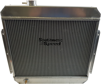 RADIATOR,ALUMINUM,DOWN FLOW,55-57 CHEVY,V-8