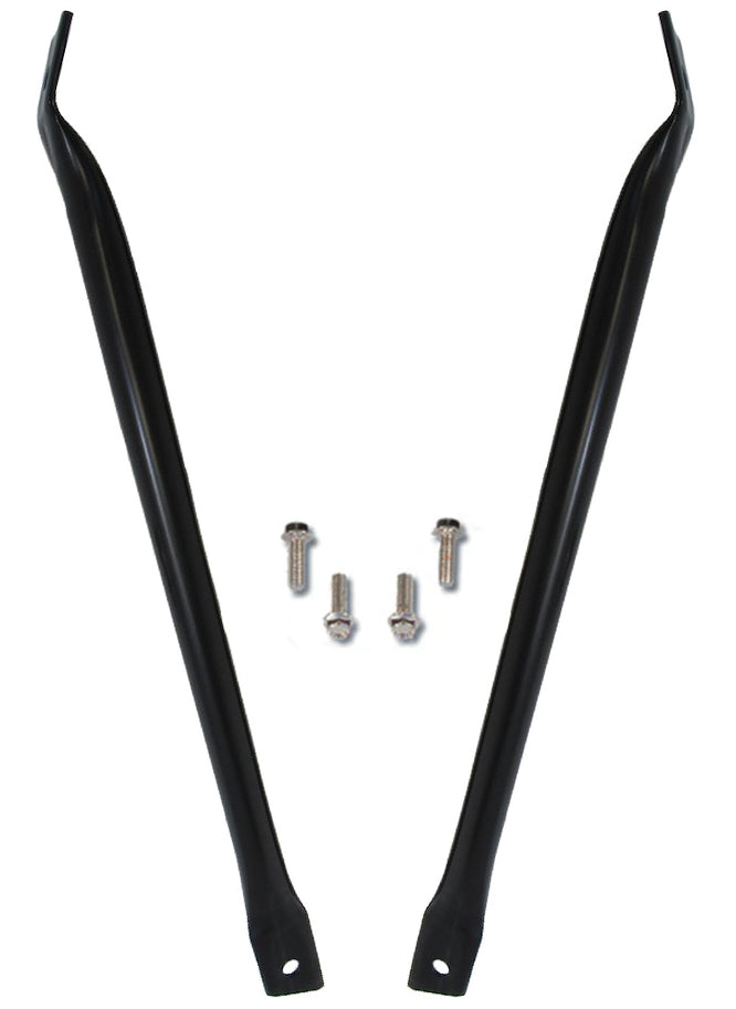 RADIATOR/FENDER BRACES,70-81 CAMARO,BLACK