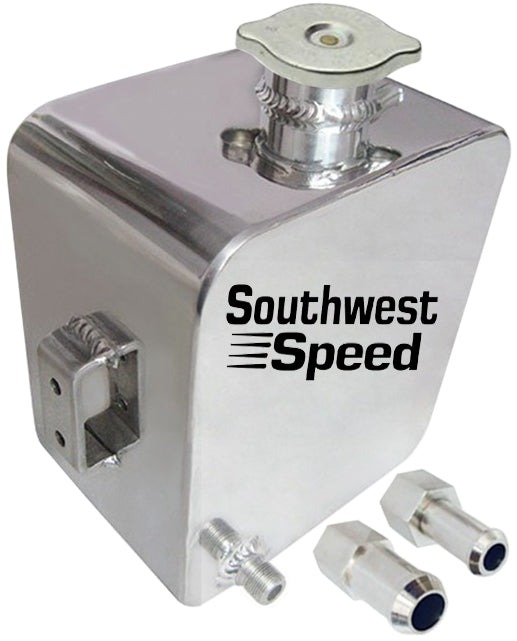 EXPANSION TANK,SQUARE,W/CAP,ALUMINUM,85 OZ