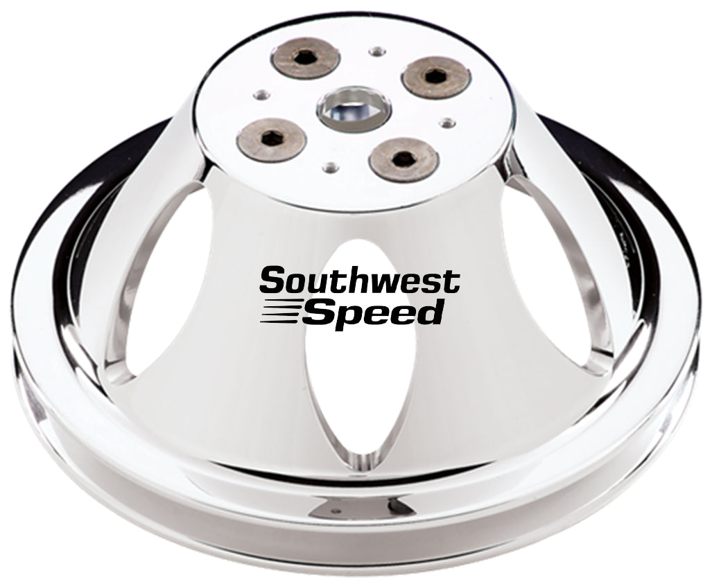 WATER PUMP PULLEY,BBC,SWP,POL ALUM,1 V