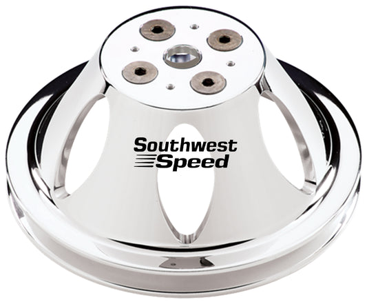 WATER PUMP PULLEY,BBC,SWP,POL ALUM,1 V