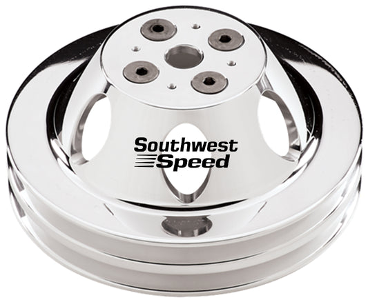 WATER PUMP PULLEY,BBC,SWP,POL ALUM,2 V