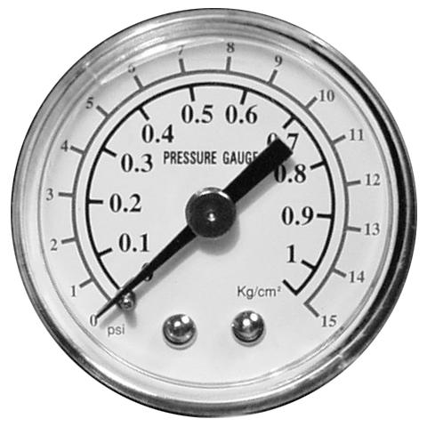GAUGE ONLY,FUEL PRESSURE,0-15 PSI,1 1/2"