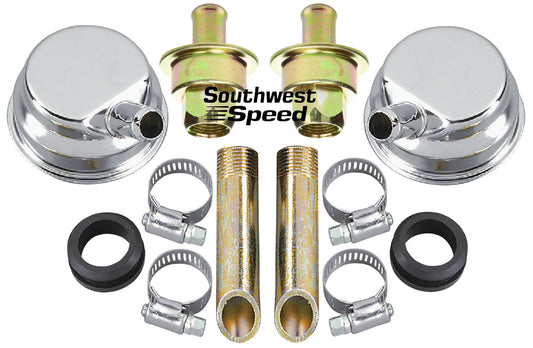 CRANKCASE EVACUATION SYSTEM,CHROME,1 1/4