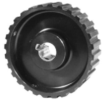 PULLEY,PUMP,COGGED,28 TOOTH,1"WD.,5/8"ID