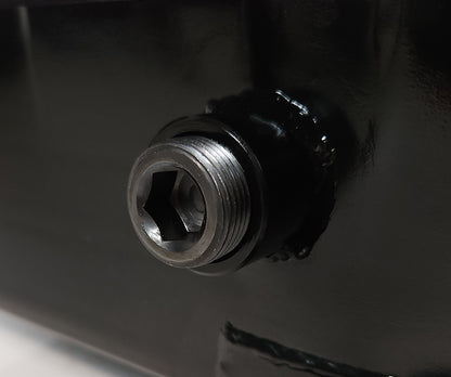 OIL PAN,SBC 57-79,8 QT,CIRCLE TRACK,7" DEEP,LEFT-HAND DIPSTICK,BLACK