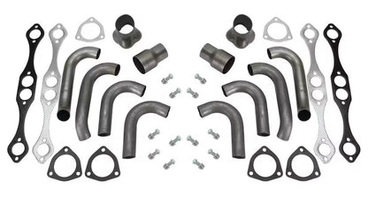 HEADER KIT,SBC,1 1/2,BLOCK HUGGER,2 1/2 COLLECTOR