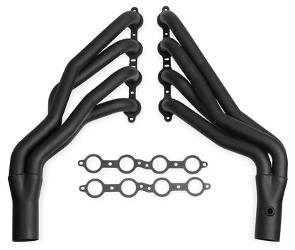 HEADER,5.3L VORTEC,1 7/8",07-13 SILVERADO,3",BLACK