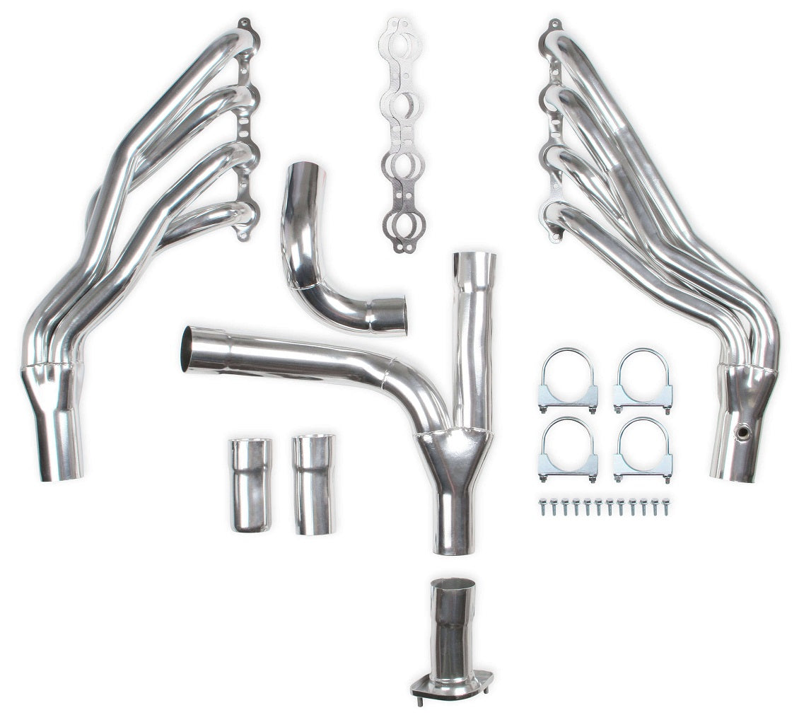 HEADER & Y-PIPE,5.3L VORTEC,1 7/8",07-13 SILVERADO,3",STAINLESS STEEL