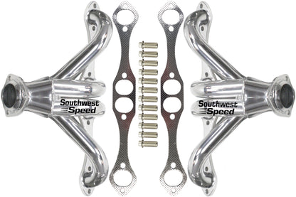 HEADER,SBC,1 5/8" TIGHT,BLOCK HUGGER,LT-4,ZZ-4,CRATE,2 1/2",CERAMIC HOT COATED