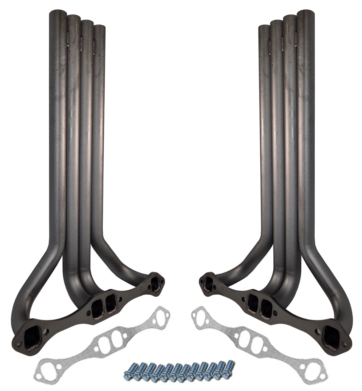 HEADER,SBC,1 5/8",DEMO DERBY ZOOMIE,TRACTOR PULL,INLINE,RAW