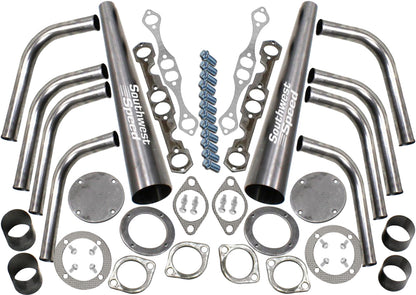 HEADER KIT,SBC,1 5/8",LAKE STYLE,2 1/2",3 1/2" COLLECTORS