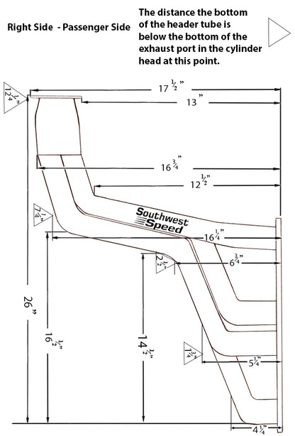 HEADER,SBC,1 5/8",1935-1948 FAT FENDERWELL,2 1/2",BLACK