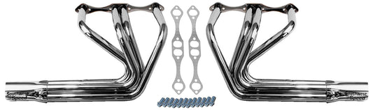 HEADER,SBC,1 5/8",T-BUCKET,FENDERLESS ROADSTER,3 1/2",CERAMIC HOT COATED
