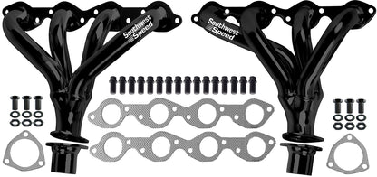 HEADER,BBC,1 3/4",TIGHT,BLOCK HUGGER,2 1/2",BLACK