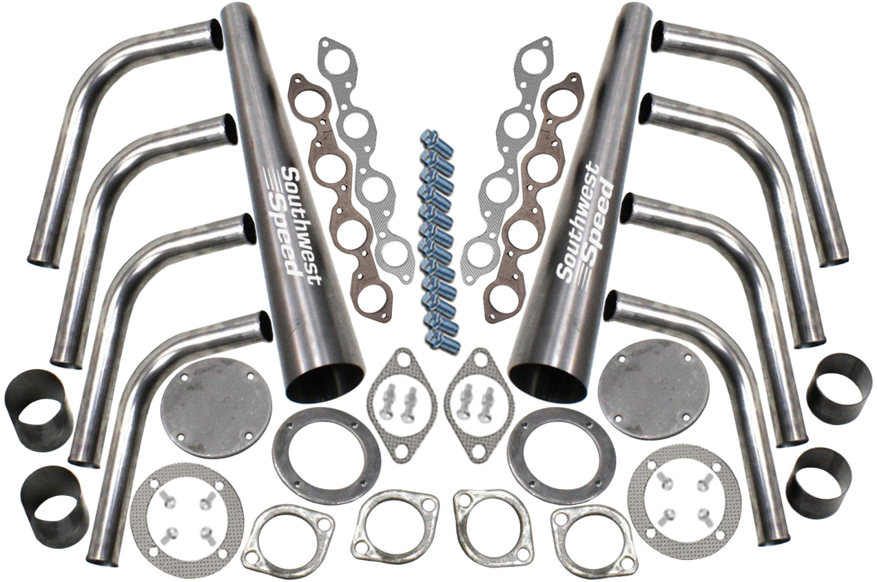 HEADER KIT,BBC,1 7/8",LAKE STYLE,2 1/2",4" COLLECTORS