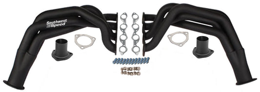 HEADER,BBC,2",55-57 CHEVY,FENDERWELL,3 1/2",BLACK