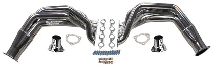 HEADER,BBC,2",55-57 CHEVY,FENDERWELL,3 1/2",CHROME