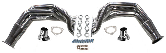 HEADER,BBC,2",55-57 CHEVY,FENDERWELL,3 1/2",CHROME