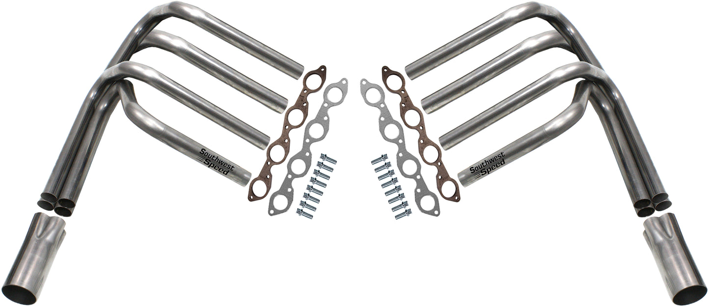 HEADER KIT,BBC,2",SPRINT ROADSTER STYLE,3 1/2" COLLECTORS