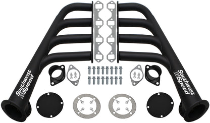 HEADER,SBF,1 5/8",LAKE STYLE,2 1/2",3 1/2" COLLECTORS,BLACK